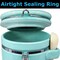 Blue Donuts 40oz Ceramic Airtight Food Storage Canister with Spoon, Turquoise BD3928642 - alternate 4